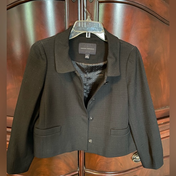 Banana Republic short black jacket -Size 4 - Picture 5 of 6